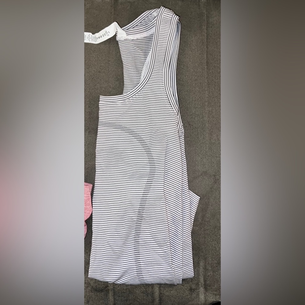 lululemon swiftly tech racer back 2.0, tempo stripe white/black